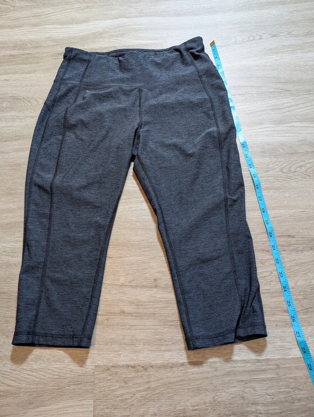 Avia Womens M 8-10 Gray Melange Stretch Leggings Athletic Activewear Yoga Pants